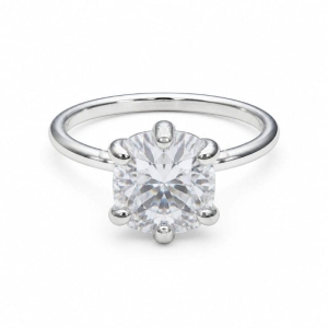 ANEL SOLITÁRIO 6 GARRAS ZIRCONIA 1,2cm