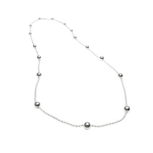 COLAR DIAMANTADO COM BOLAS 4MM