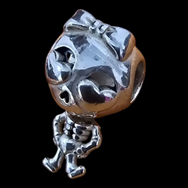 PINGENTE BERLOQUE CAVEIRA PERLINA