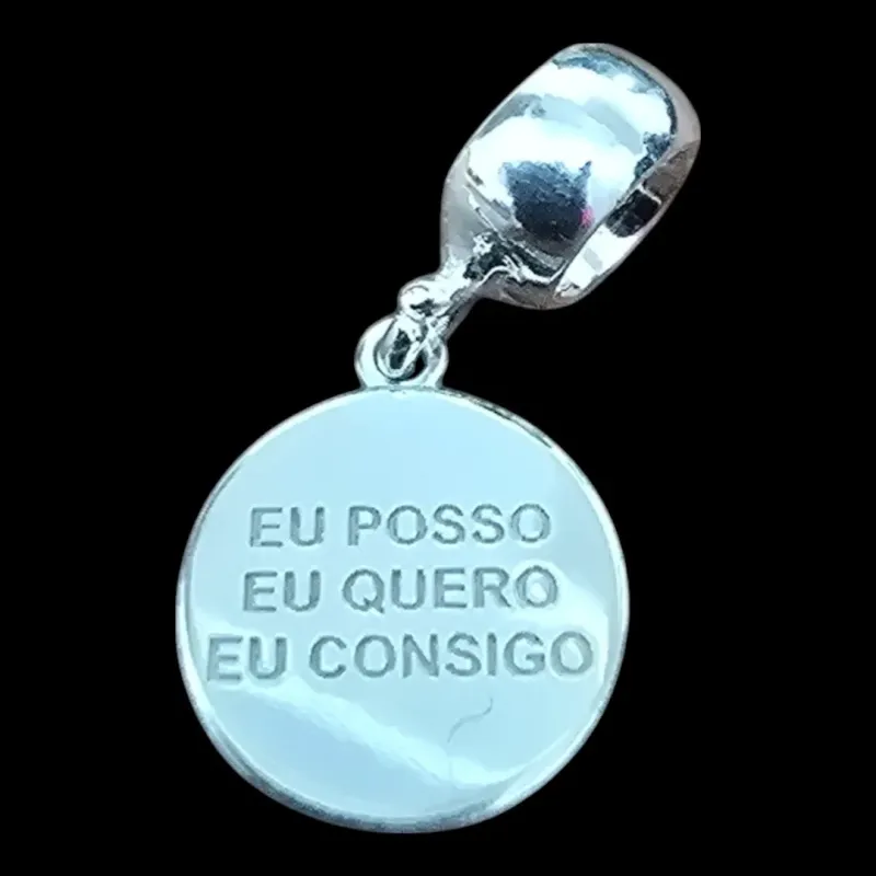 PINGENTE BERLOQUE EU POSSO EU QUERO EU CONSIGO