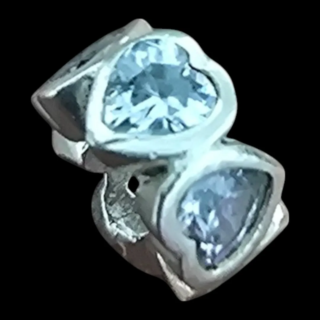 PINGENTE BERLOQUE ESPAÇADOR CORAÇÃO ZIRCONIA