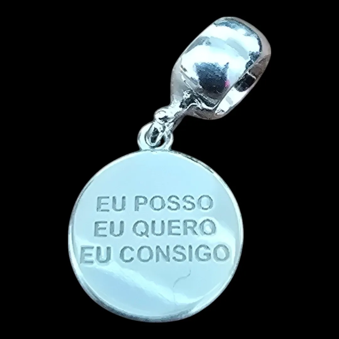 PINGENTE BERLOQUE EU POSSO EU QUERO EU CONSIGO