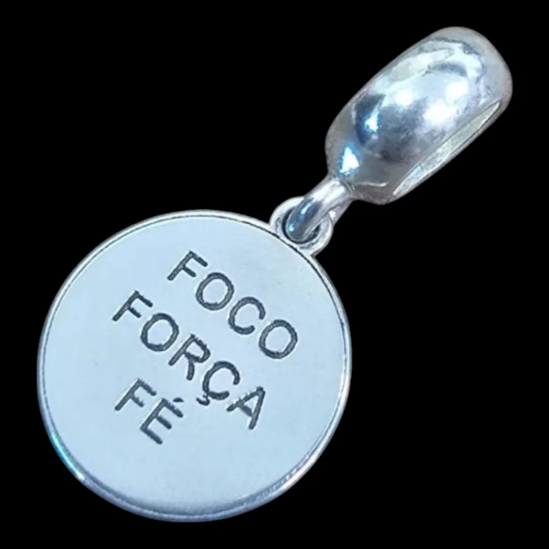 PINGENTE BERLOQUE  FOCO FORÇA FÉ