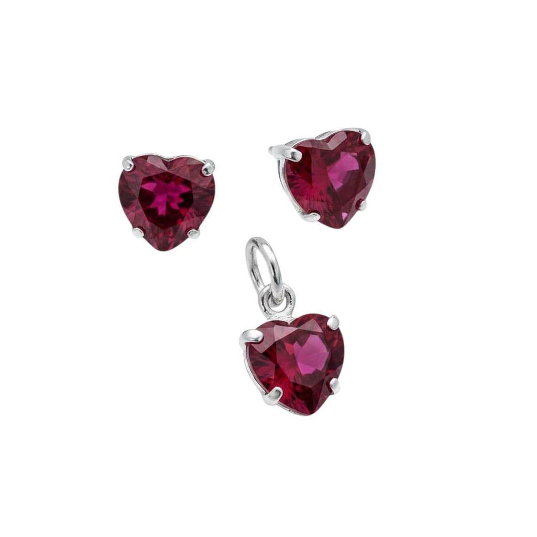 CONJUNTO CORAÇÃO 6mm